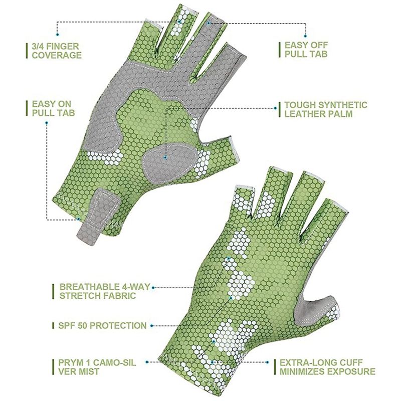 Luvas de pesca ABJX com design - Fishing Gloves avaliação e preço