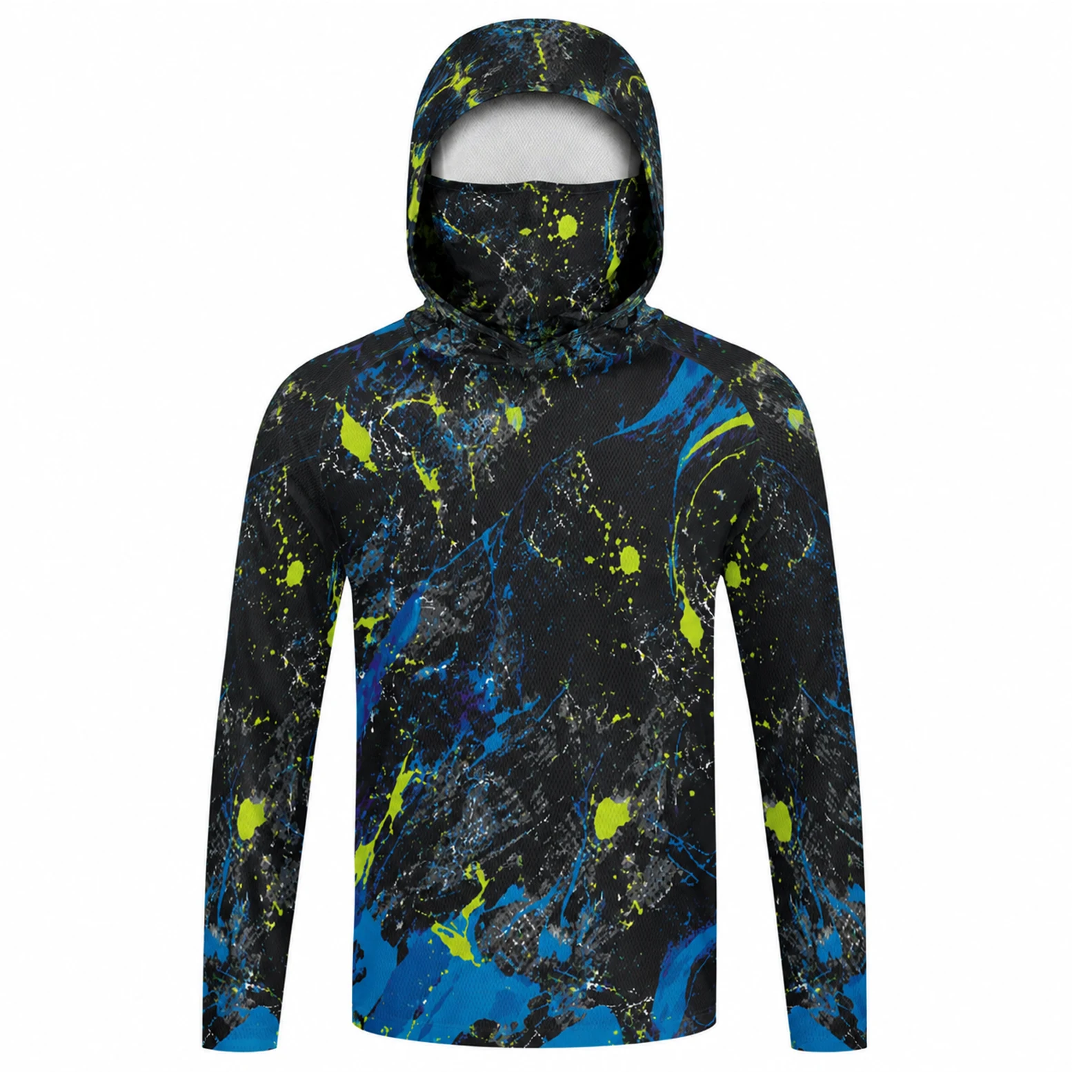 Camisa de pesca masculina com  - Fishing Mask Sun Protection avaliação e preço