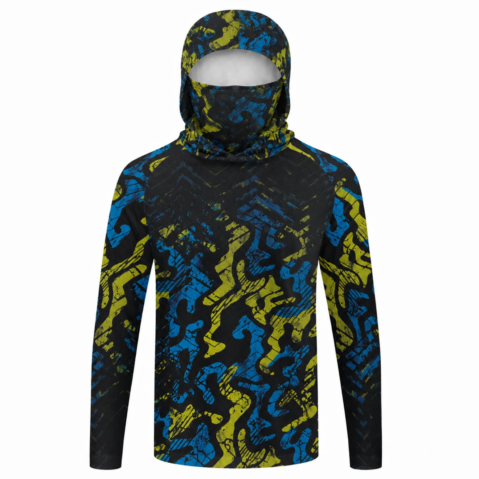 Camisa de pesca masculina com  - Fishing Mask Sun Protection avaliação e preço